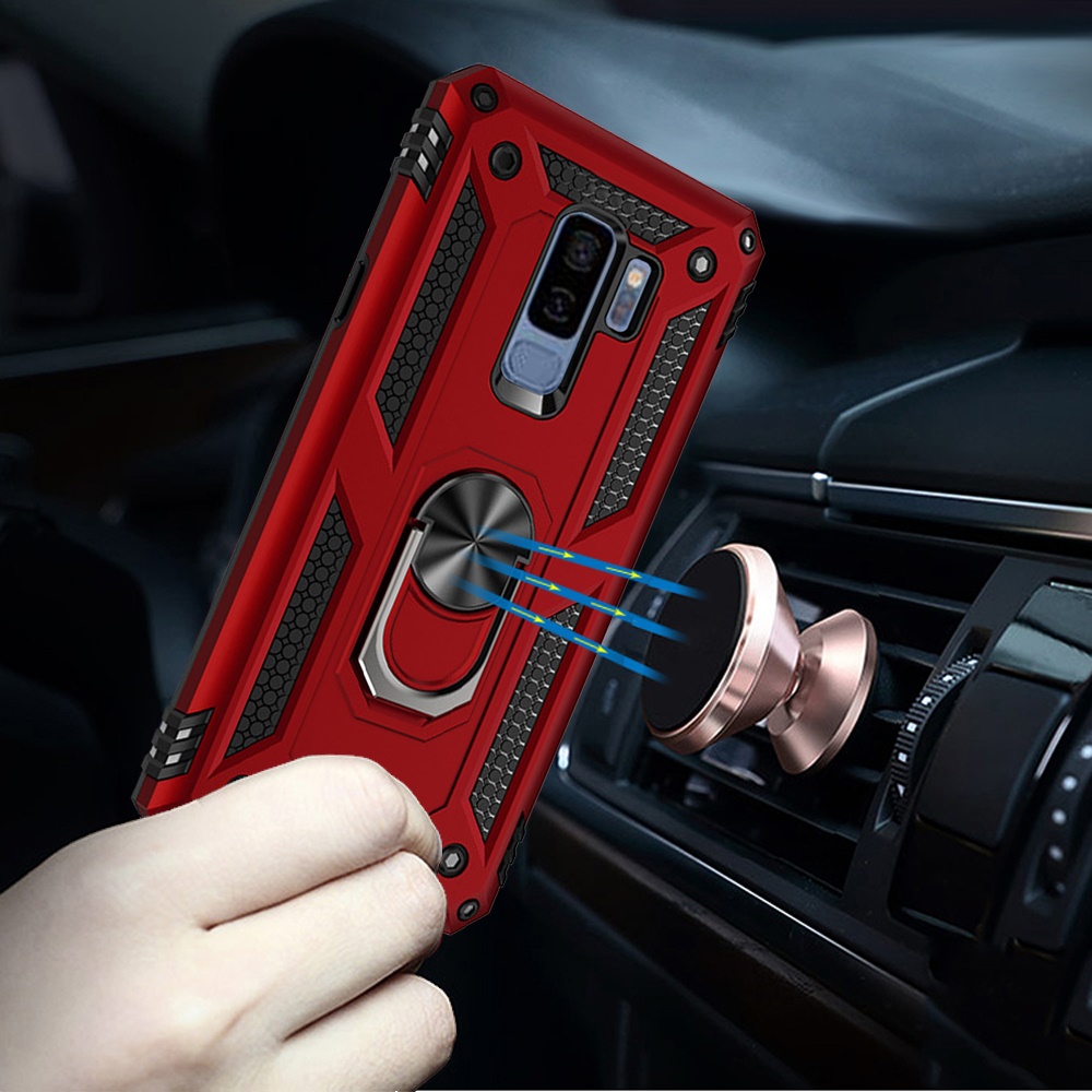 Für Samsung Galaxy S9 Ring Magnet Ständer Hybrid Case Hülle - - Bild 7 von 9