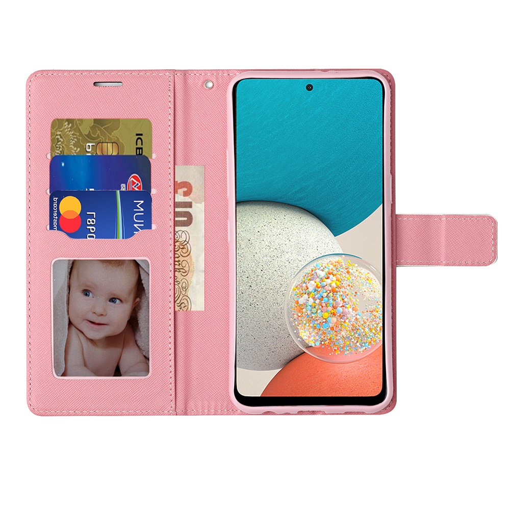 For Motorola Edge Plus 2022 Vegan Wallet ID Case Cover - - Picture 2 of 6