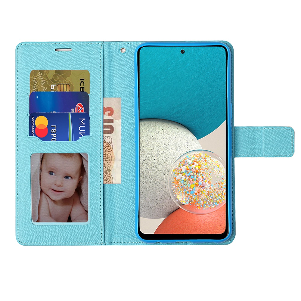 For Motorola Edge Plus 2022 Vegan Wallet ID Case Cover - - Picture 4 of 6