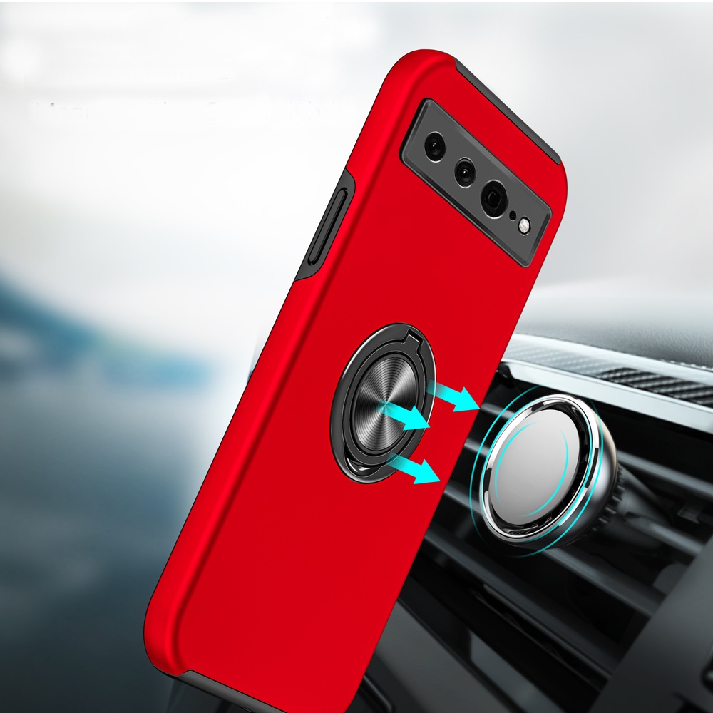 Estuche híbrido con soporte de anillo pintado al óleo para Google Pixel 7 Pro - - Imagen 7 de 9