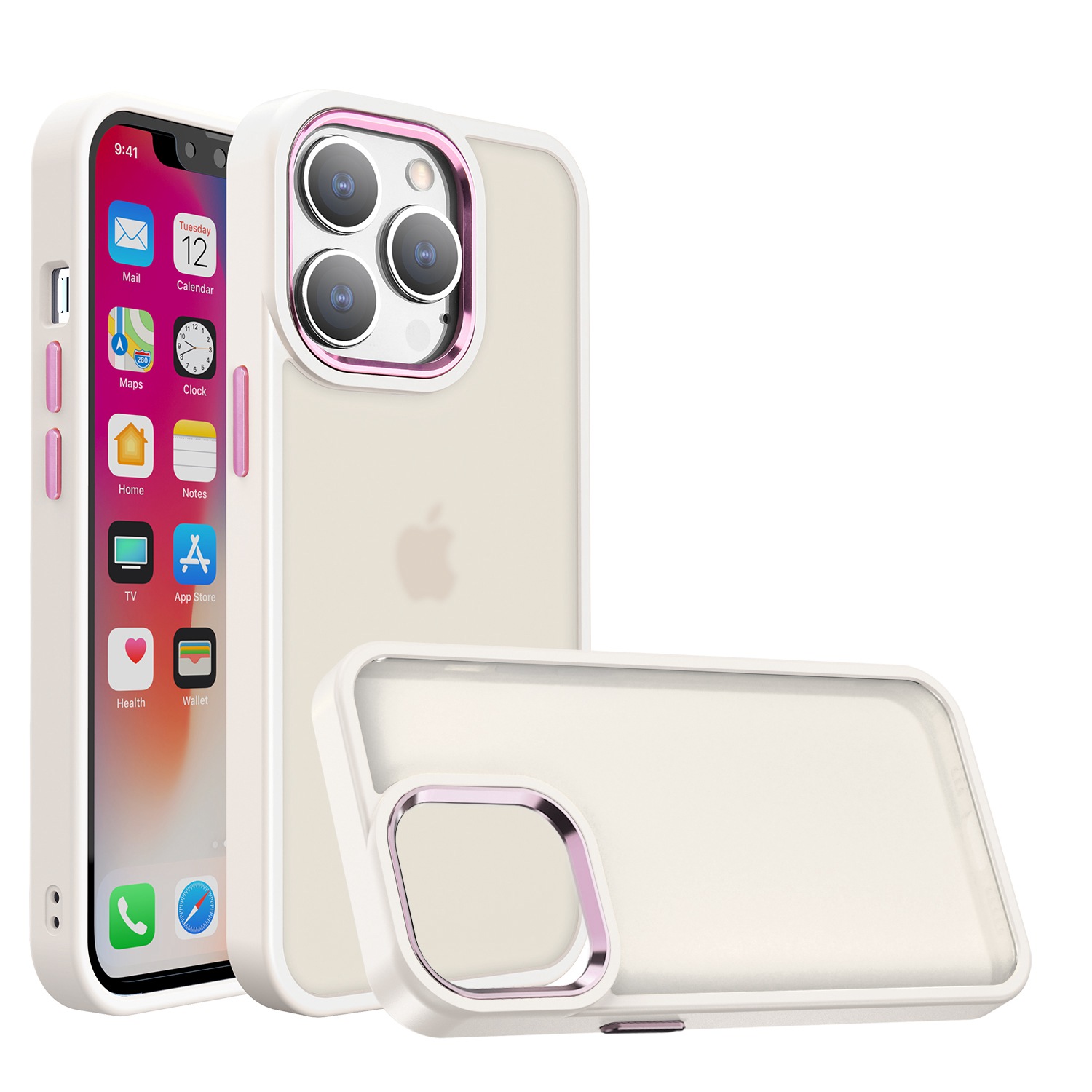 For Apple iPhone 11: Hybrid Case with Polished Oil & Metal