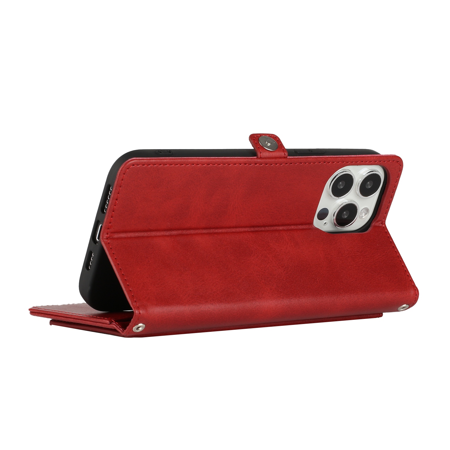 For OnePlus N300 5G Wallet Premium PU Vegan Leather Card Holder Money with Strap - Photo 6 sur 6