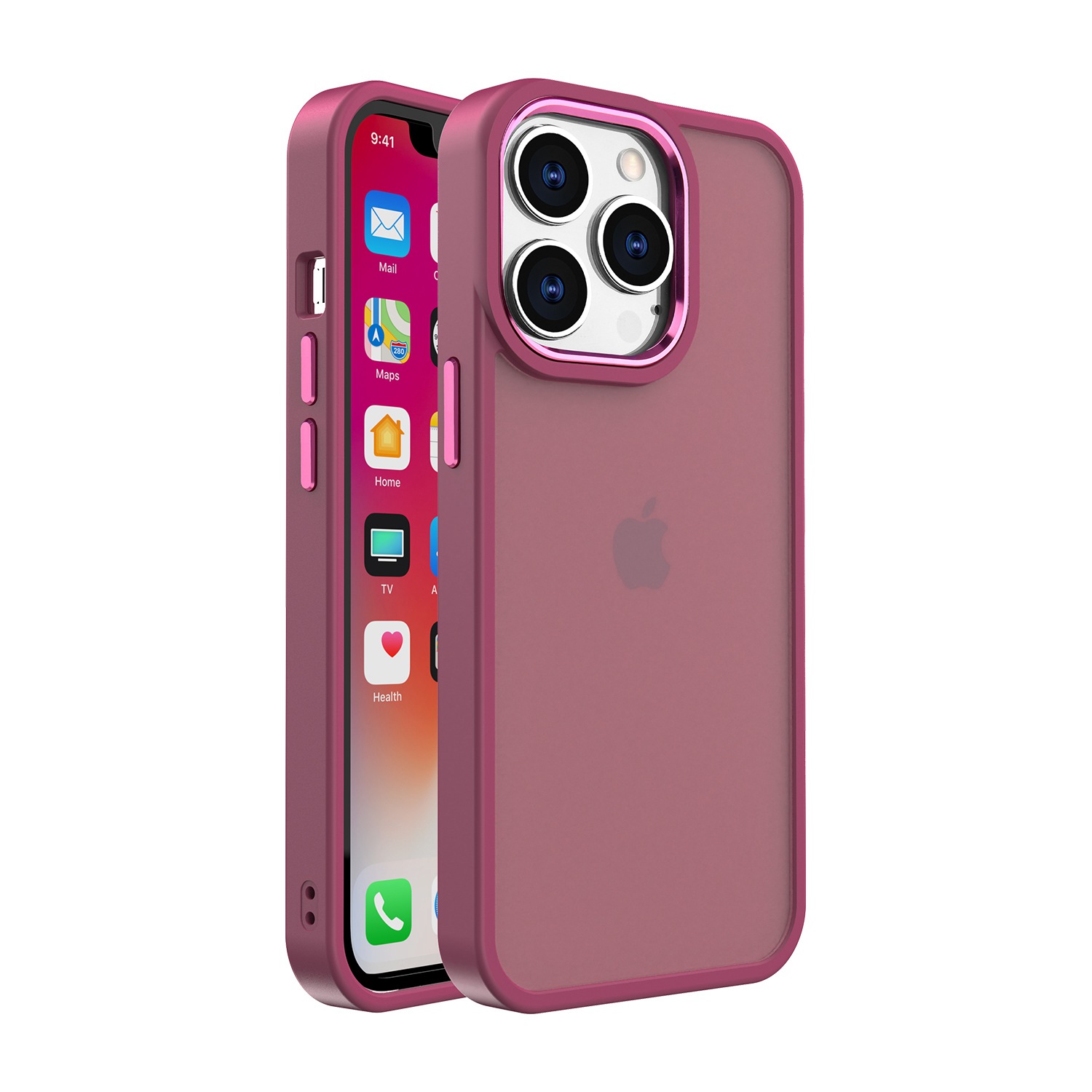 For iPhone 12 & iPhone 12 Pro Polished Oil Thick Acrylic Metal