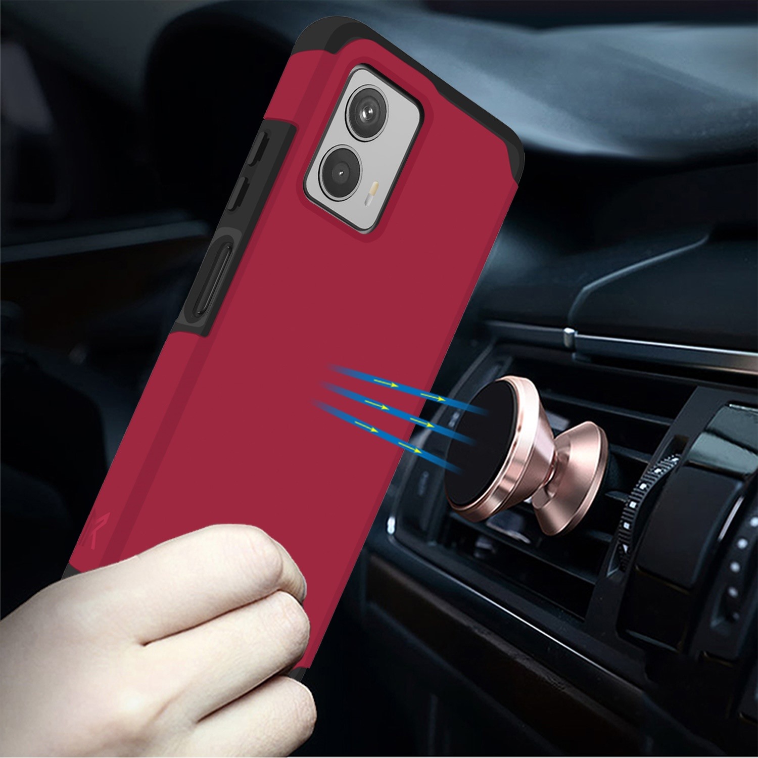 For Motorola Moto G 5G (2023) Tough Strong MetKase Hybrid Case Cover - Picture 9 of 37