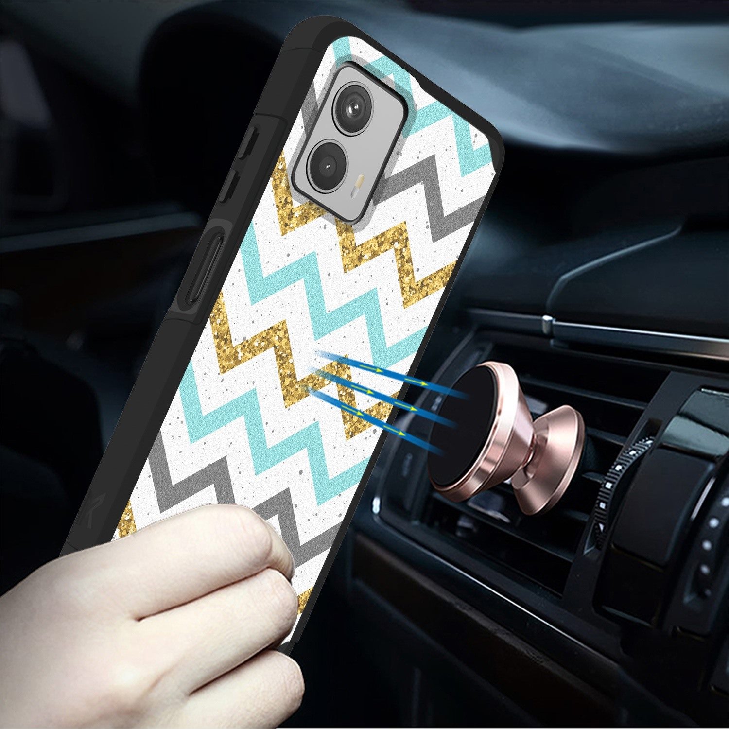 For Motorola Moto G 5G (2023) Tough Strong MetKase Hybrid Case Cover - Picture 15 of 37