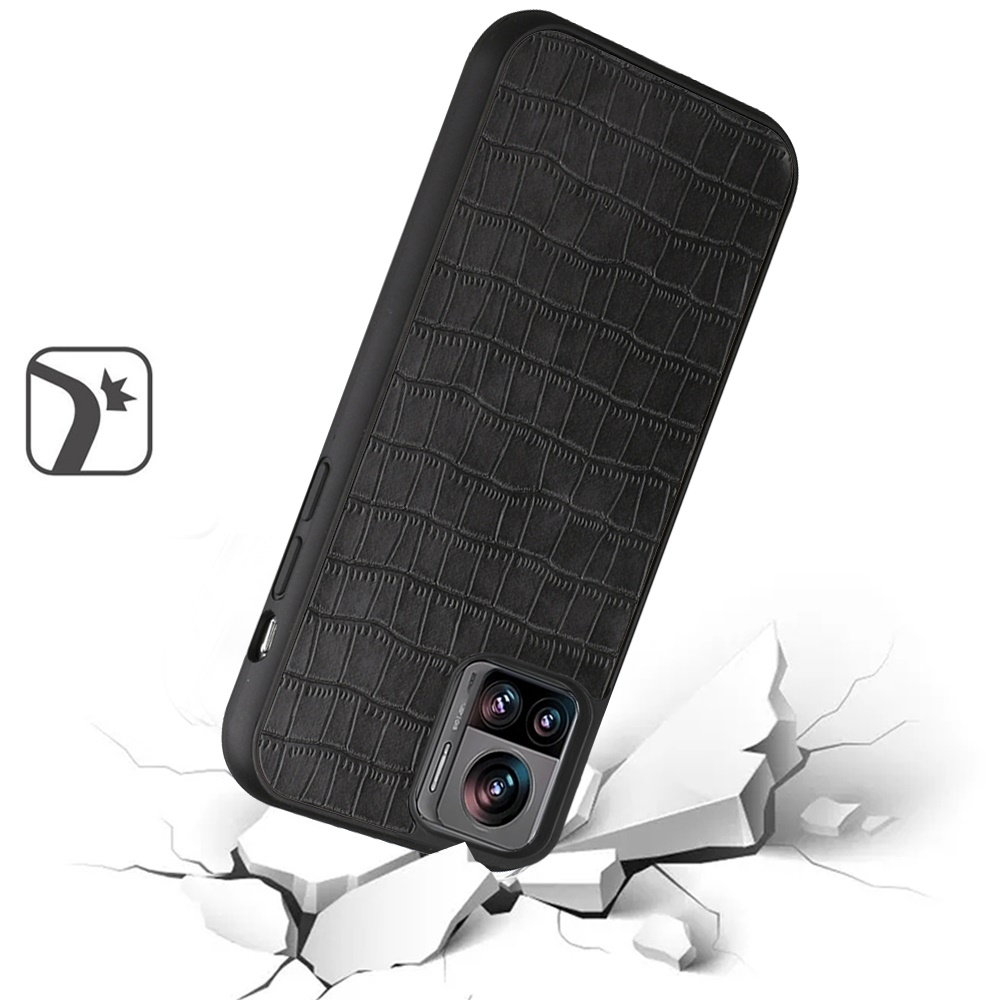 For Motorola Edge Plus 2023 Hard PU Leather Croc Design Hybrid Case Cover - Photo 7 sur 13