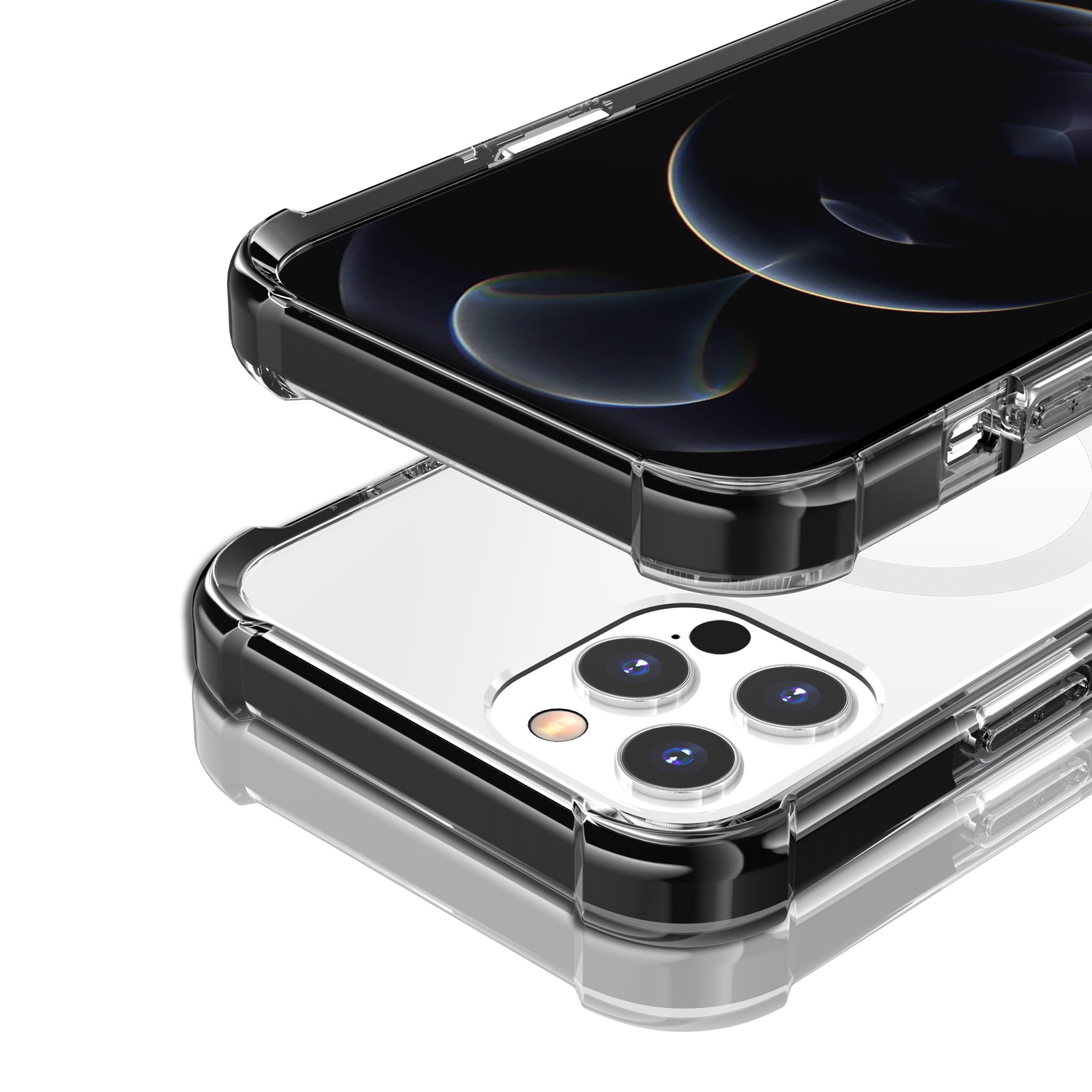 For iPhone SE 3 2022 SE/8/7 MegSafe Acrylic Tough Transparent ShockProof Hybrid - Picture 2 of 10