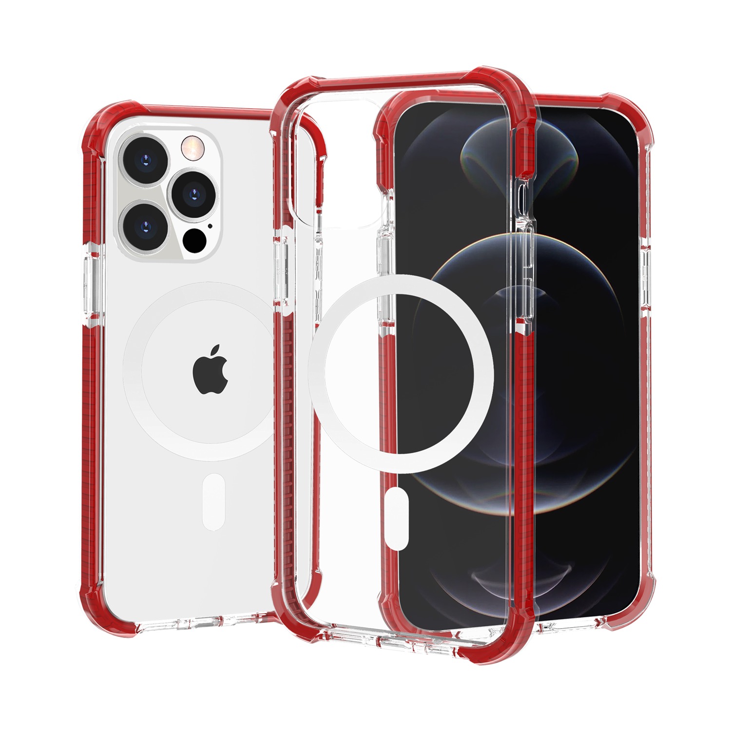 For iPhone SE 3 2022 SE/8/7 MegSafe Acrylic Tough Transparent ShockProof Hybrid - Picture 7 of 10