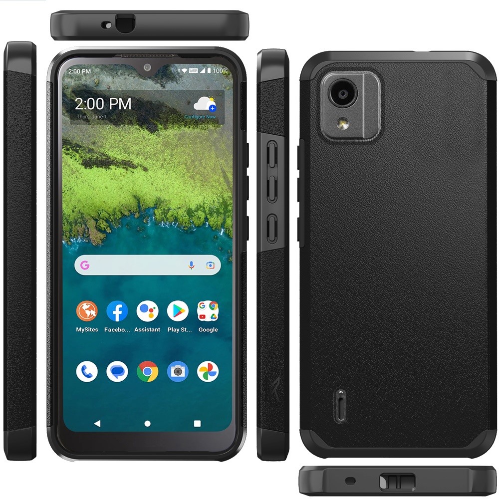 For Nokia C110 Tough Strong Hybrid Case - Picture 7 of 54