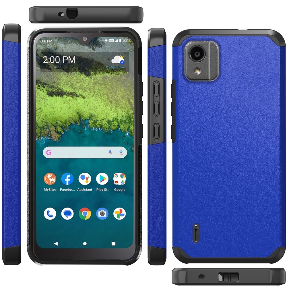 For Nokia C110 Tough Strong Hybrid Case - Picture 20 of 54
