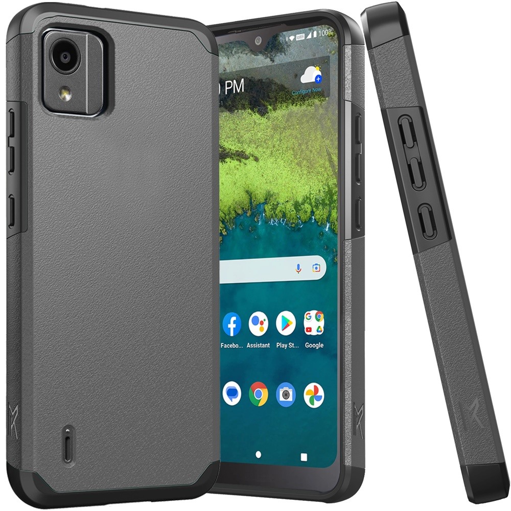 For Nokia C110 Tough Strong Hybrid Case - Picture 31 of 54