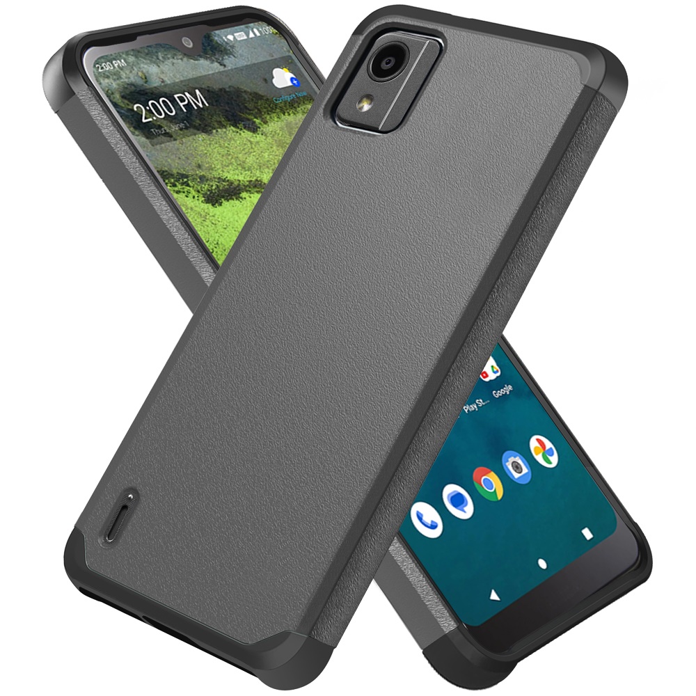 For Nokia C110 Tough Strong Hybrid Case - Picture 32 of 54