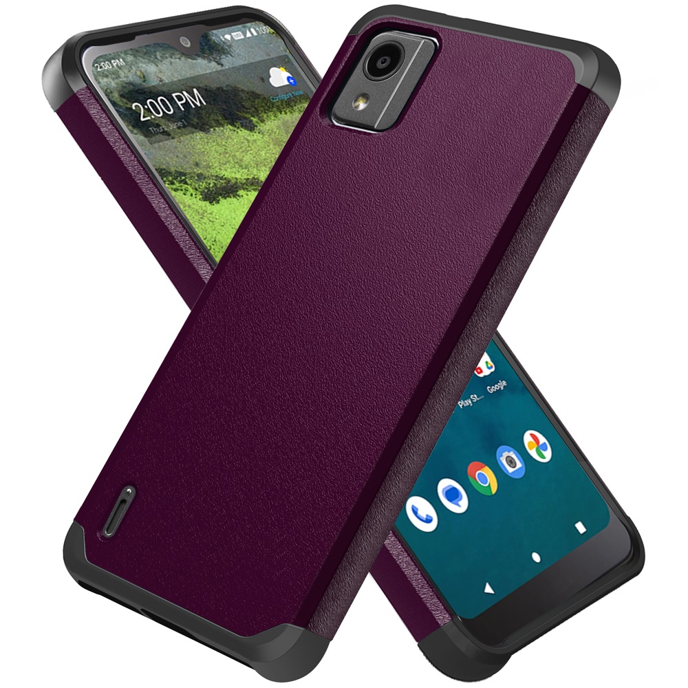 For Nokia C110 Tough Strong Hybrid Case - Picture 40 of 54