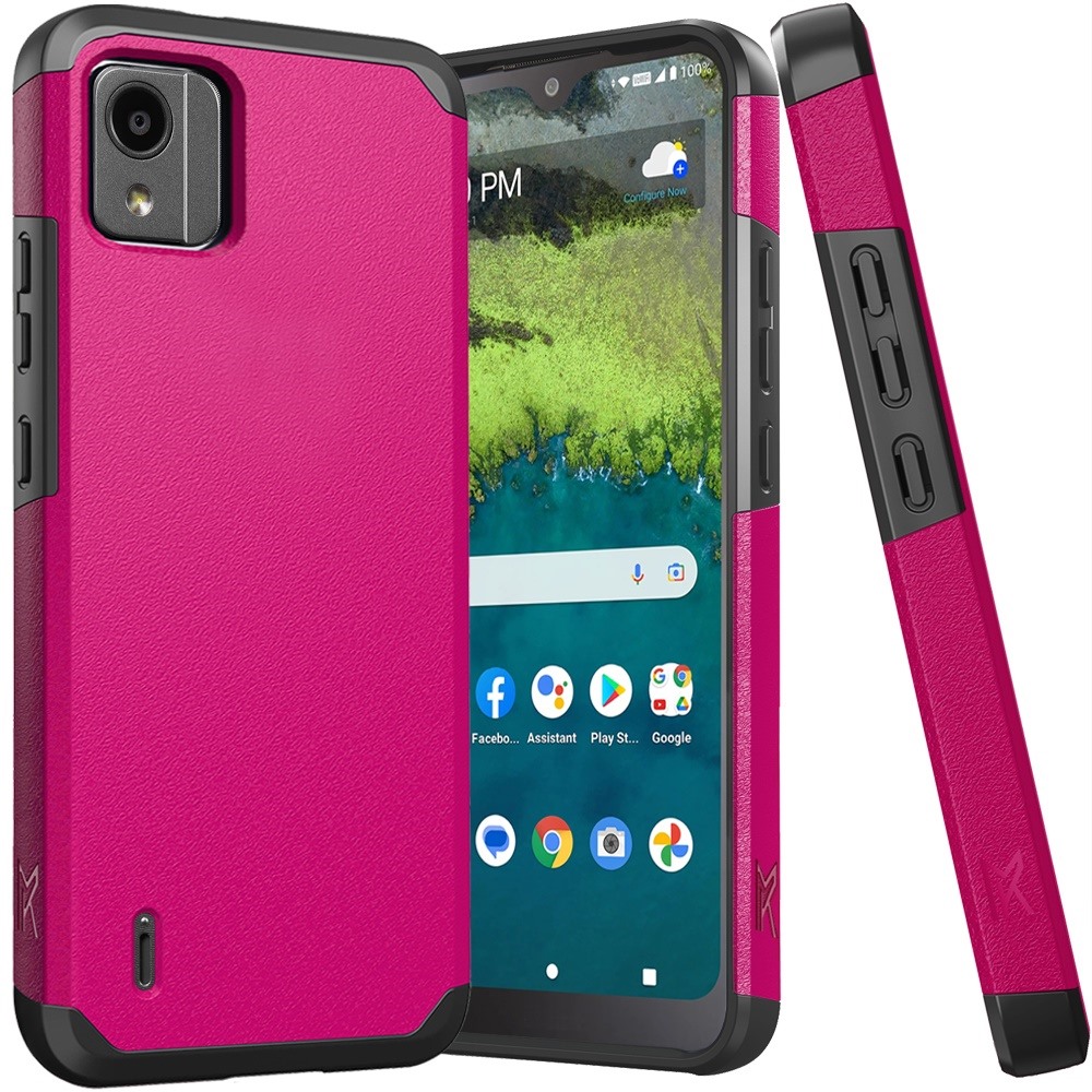 For Nokia C110 Tough Strong Hybrid Case - Picture 50 of 54