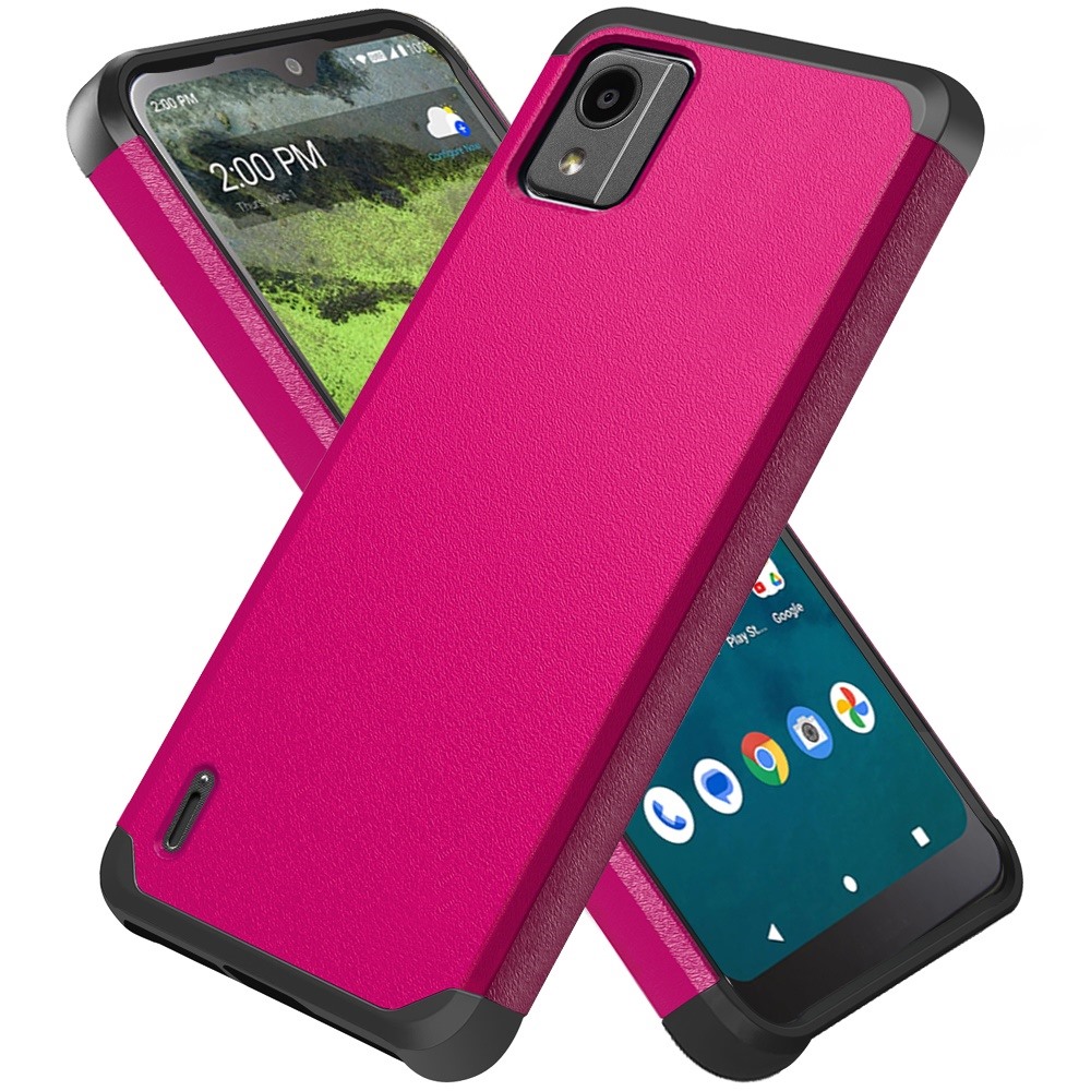 For Nokia C110 Tough Strong Hybrid Case - Picture 53 of 54