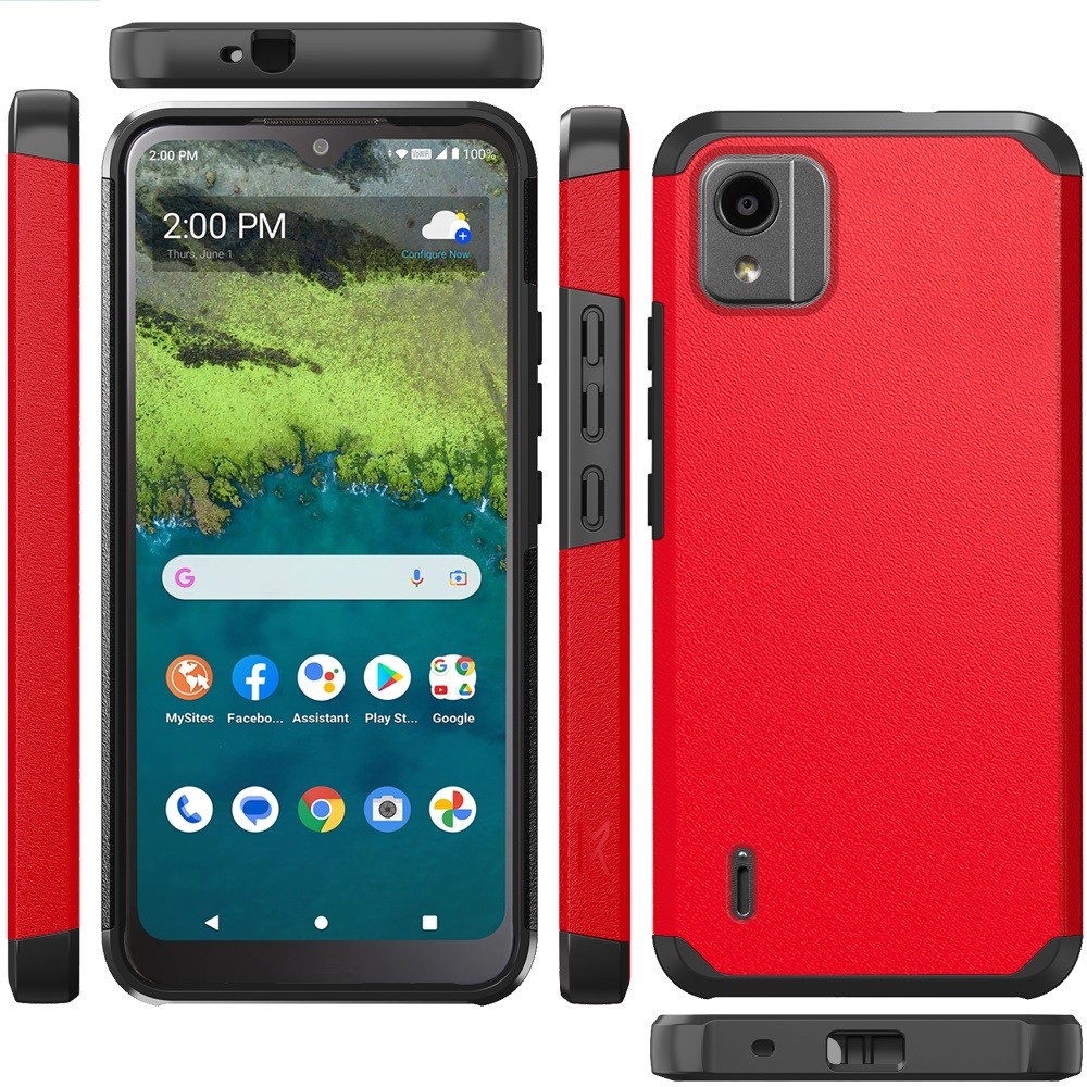 For Nokia C110 Tough Strong Hybrid Case - Picture 11 of 54