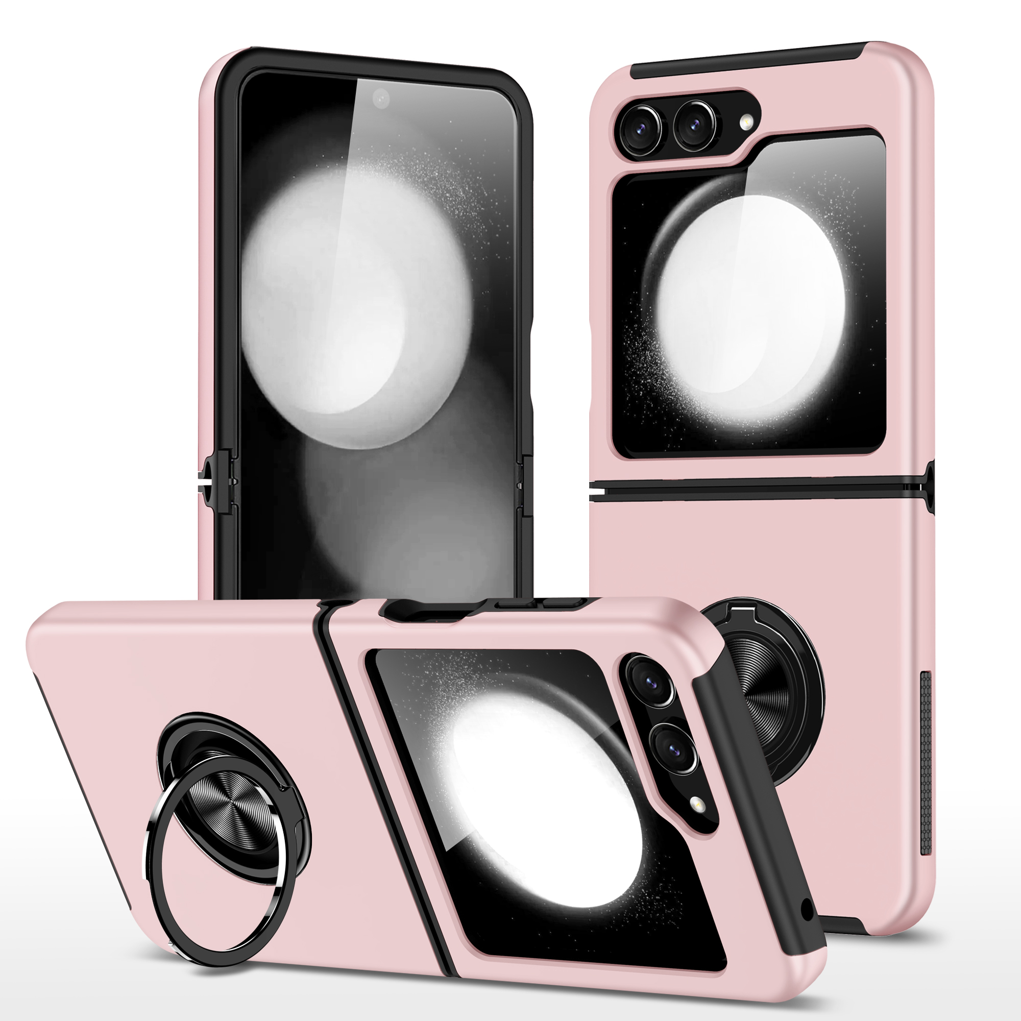 For Moto Flip 5 CHIEF Ring Stand Hybrid Case - Picture 3 of 11