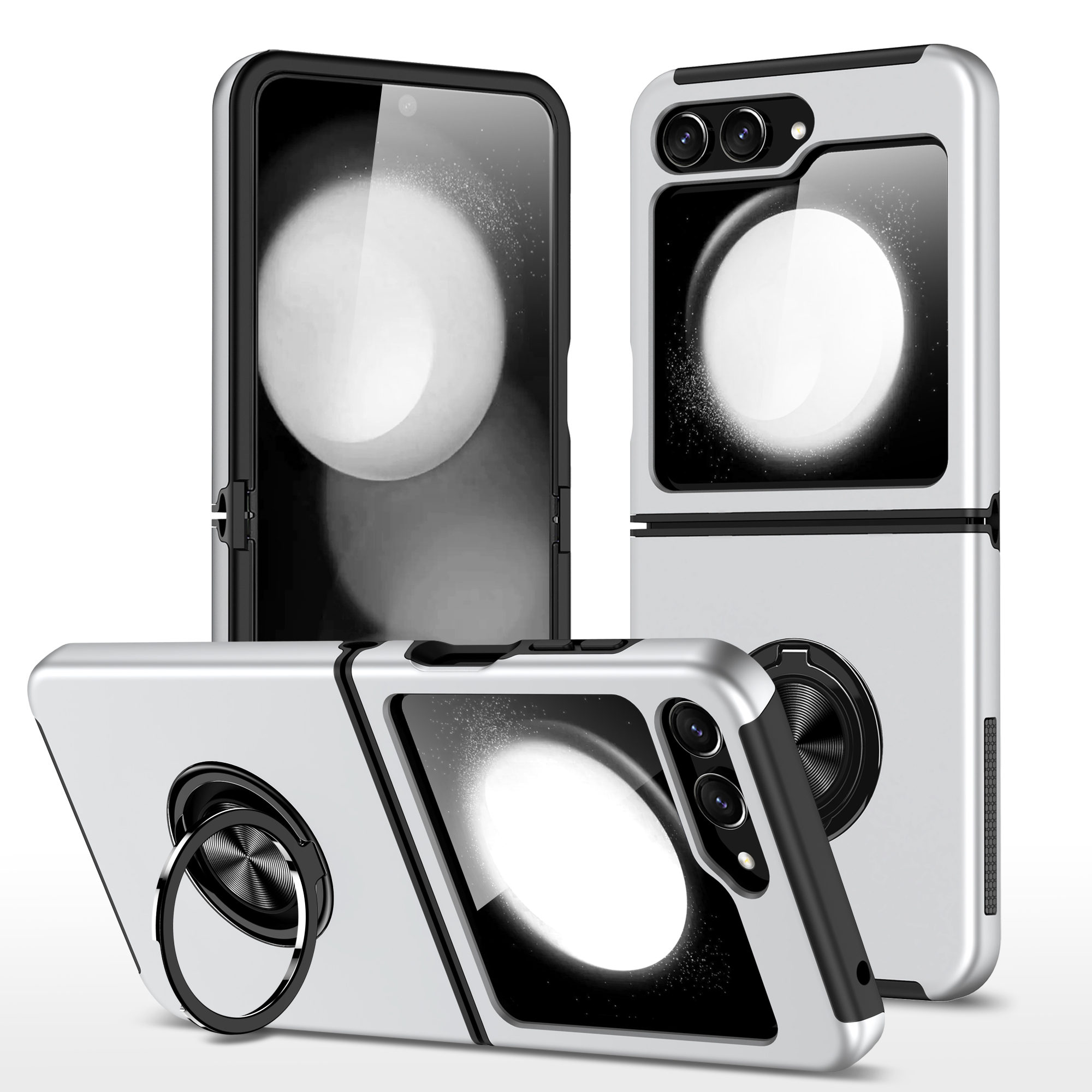 For Moto Flip 5 CHIEF Ring Stand Hybrid Case - Picture 9 of 11