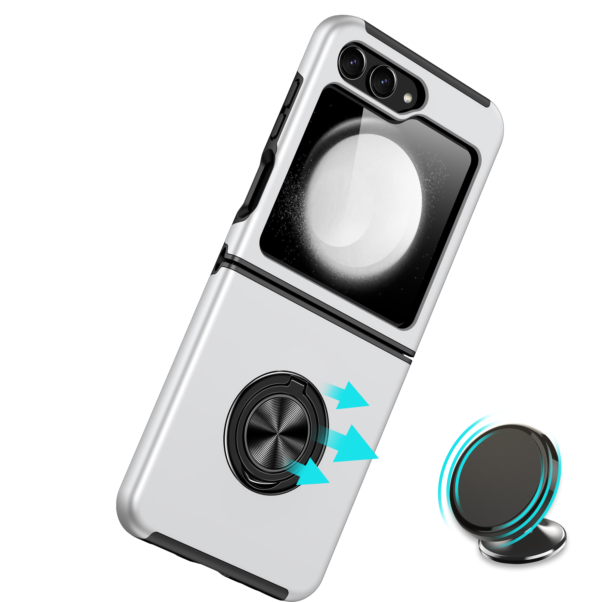 For Moto Flip 5 CHIEF Ring Stand Hybrid Case - Picture 11 of 11
