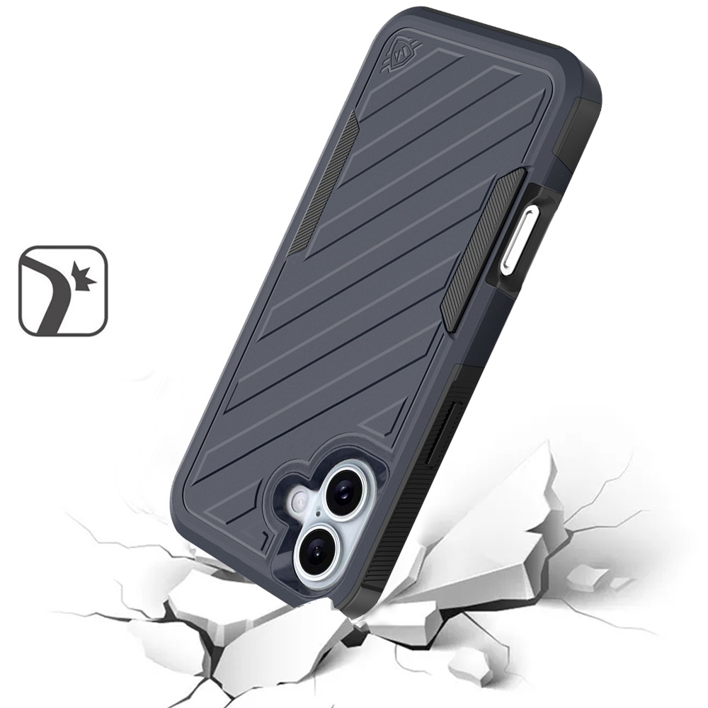 Für iPhone 16 6,1" Dual Layer Stoßfeste Hülle, Slide-Out Paket - Schwarz/Grau - Bild 24 von 48