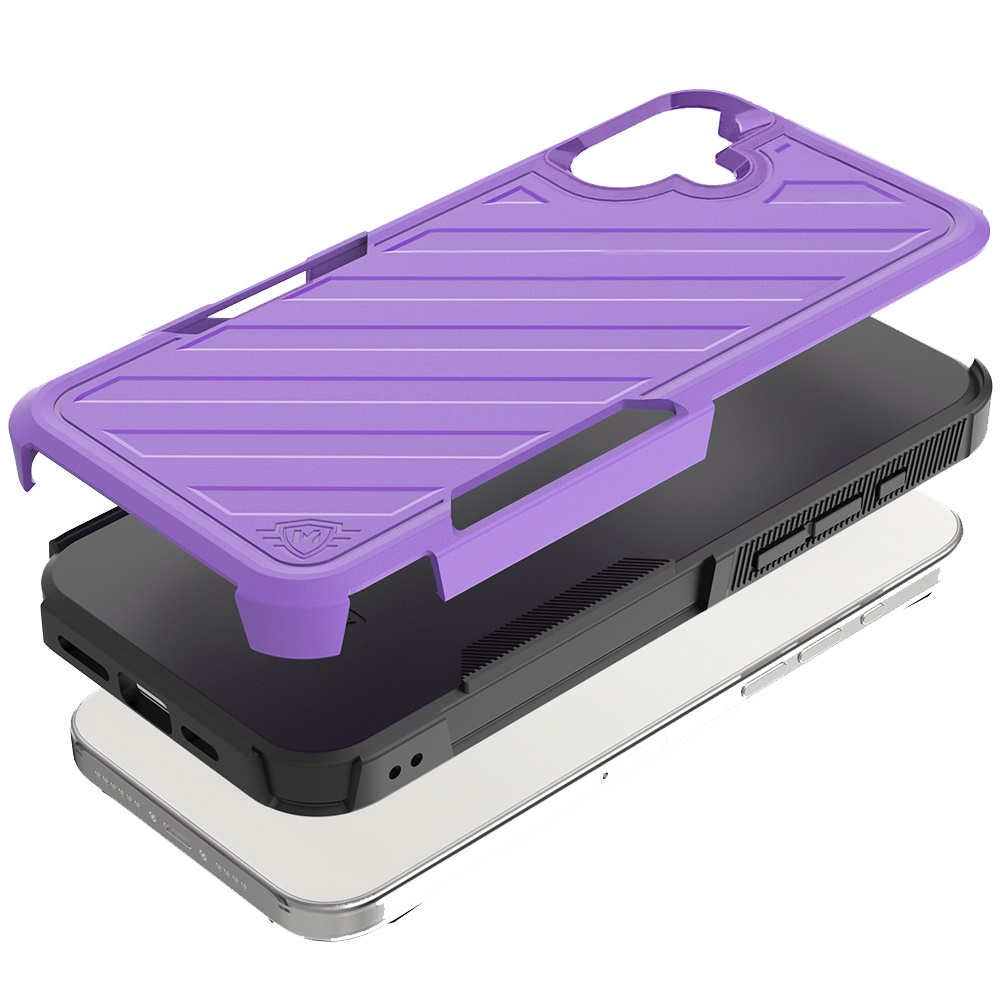 Für iPhone 16 6,1" Dual Layer Stoßfeste Hülle, Slide-Out Paket - Schwarz/Grau - Bild 28 von 48