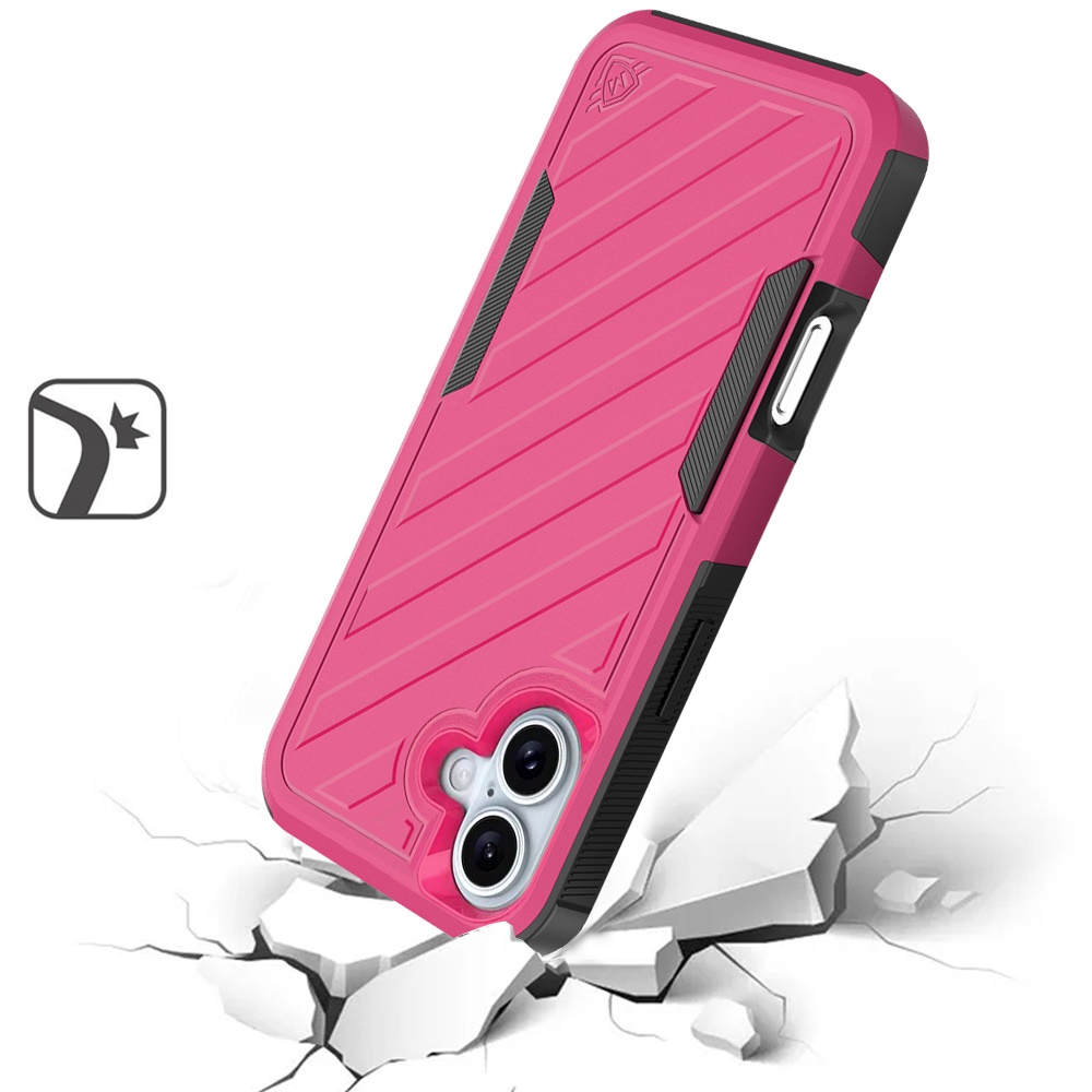Für iPhone 16 6,1" Dual Layer Stoßfeste Hülle, Slide-Out Paket - Schwarz/Grau - Bild 45 von 48