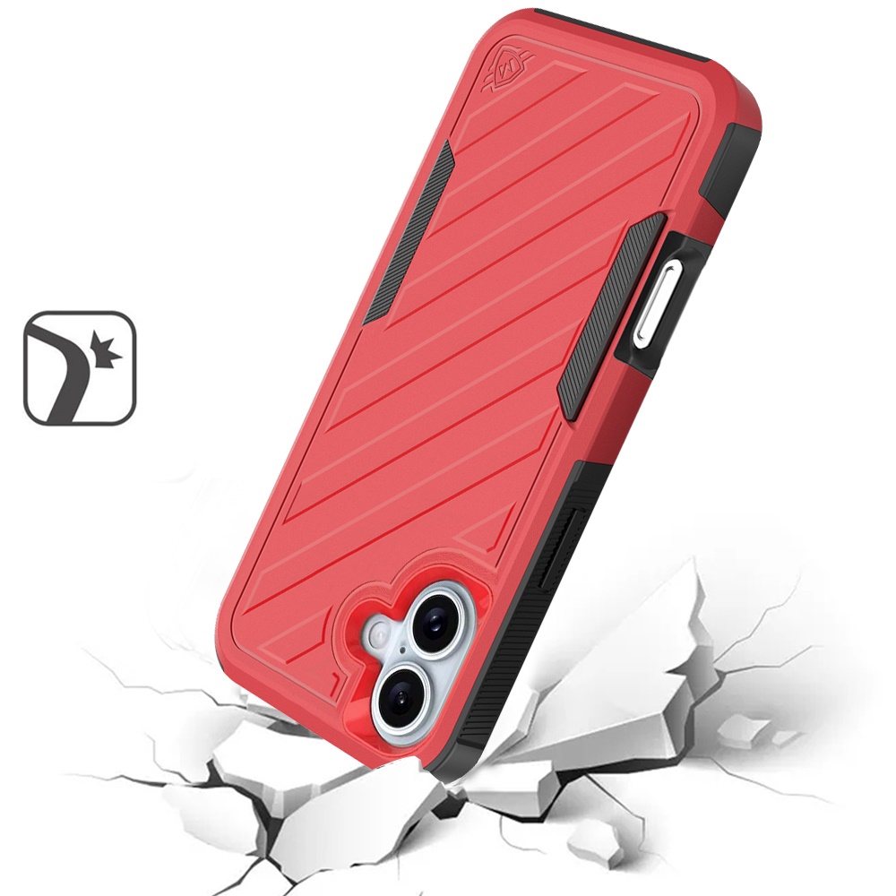 Für iPhone 16 6,1" Dual Layer Stoßfeste Hülle, Slide-Out Paket - Schwarz/Grau - Bild 7 von 48