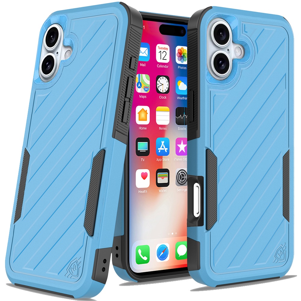 Für iPhone 16 6,1" Dual Layer Stoßfeste Hülle, Slide-Out Paket - Schwarz/Grau - Bild 37 von 48