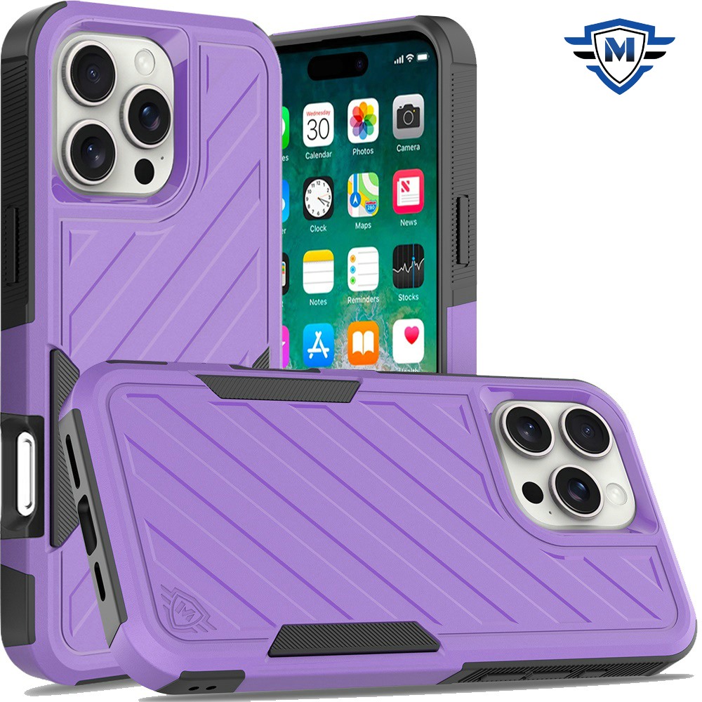 Für iPhone 16 Pro Max 6,9" Metkase Stoßfeste Dual Layer Hülle - Schwarz/Grau - Bild 15 von 36