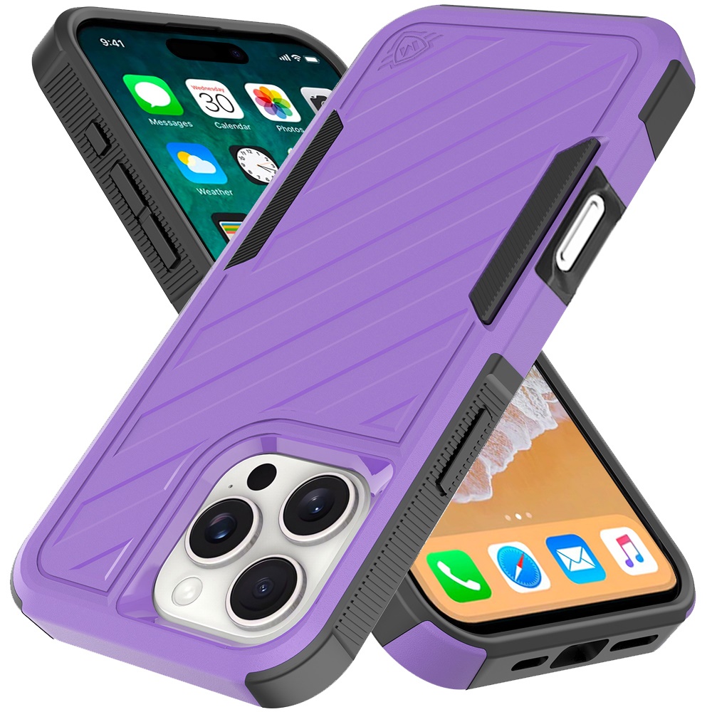 Für iPhone 16 Pro Max 6,9" Metkase Stoßfeste Dual Layer Hülle - Schwarz/Grau - Bild 16 von 36
