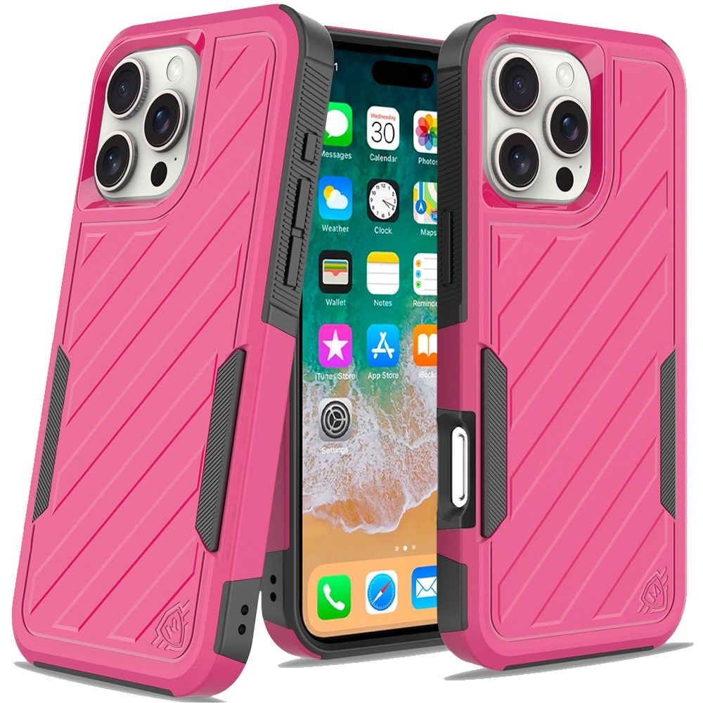 Für iPhone 16 Pro Max 6,9" Metkase Stoßfeste Dual Layer Hülle - Schwarz/Grau - Bild 34 von 36