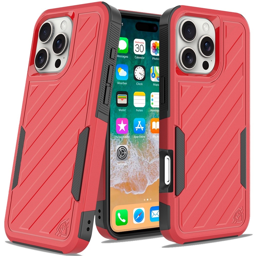 Für iPhone 16 Pro Max 6,9" Metkase Stoßfeste Dual Layer Hülle - Schwarz/Grau - Bild 24 von 36