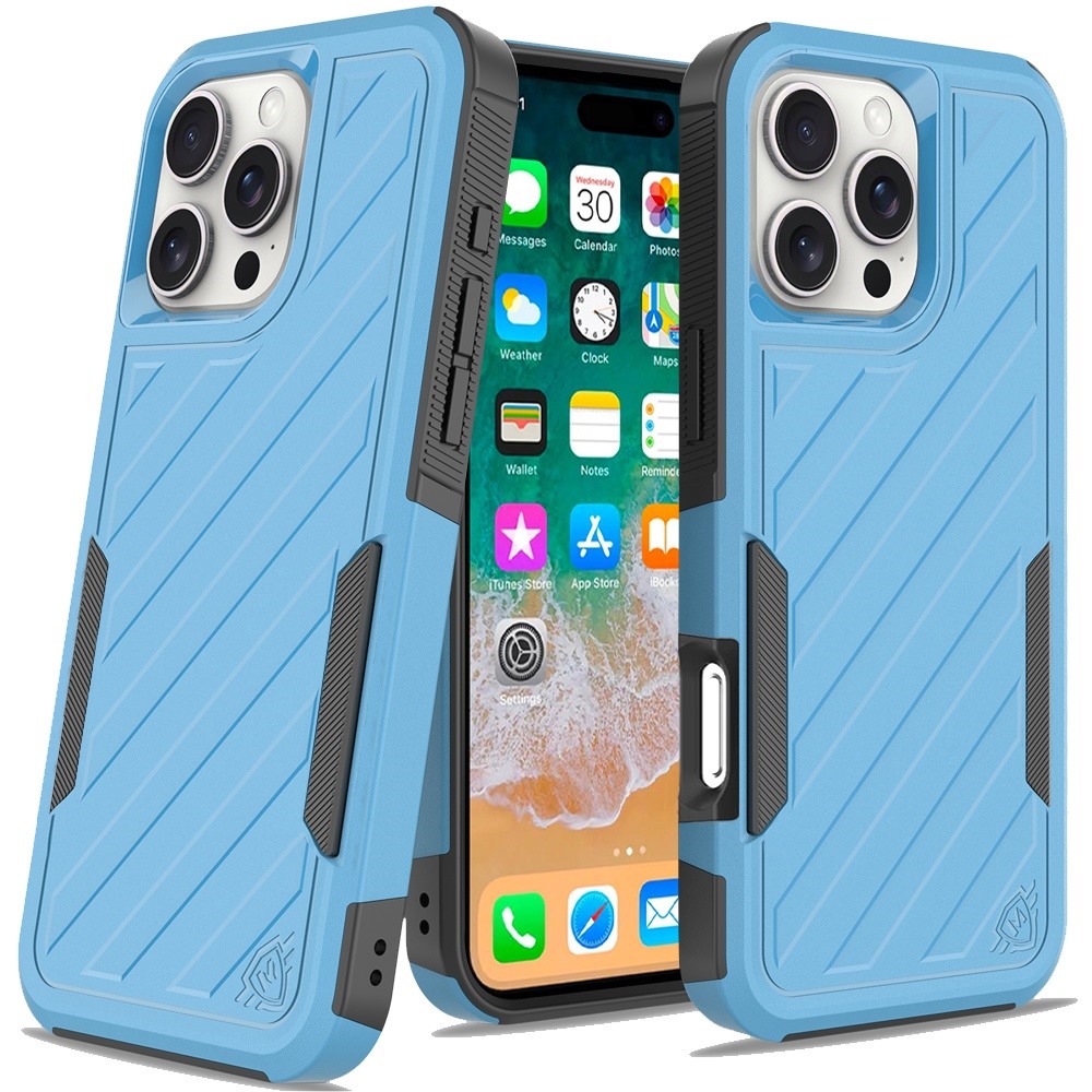 Für iPhone 16 Pro Max 6,9" Metkase Stoßfeste Dual Layer Hülle - Schwarz/Grau - Bild 10 von 36