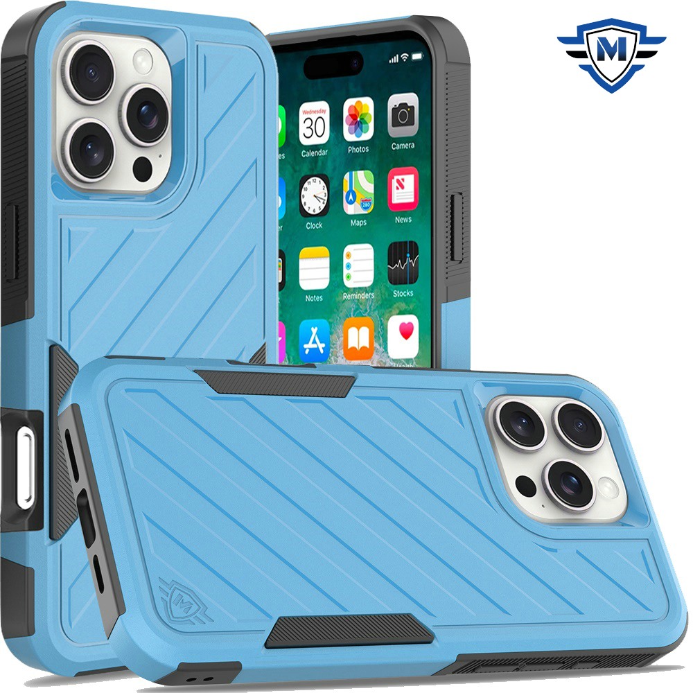 Für iPhone 16 Pro Max 6,9" Metkase Stoßfeste Dual Layer Hülle - Schwarz/Grau - Bild 11 von 36