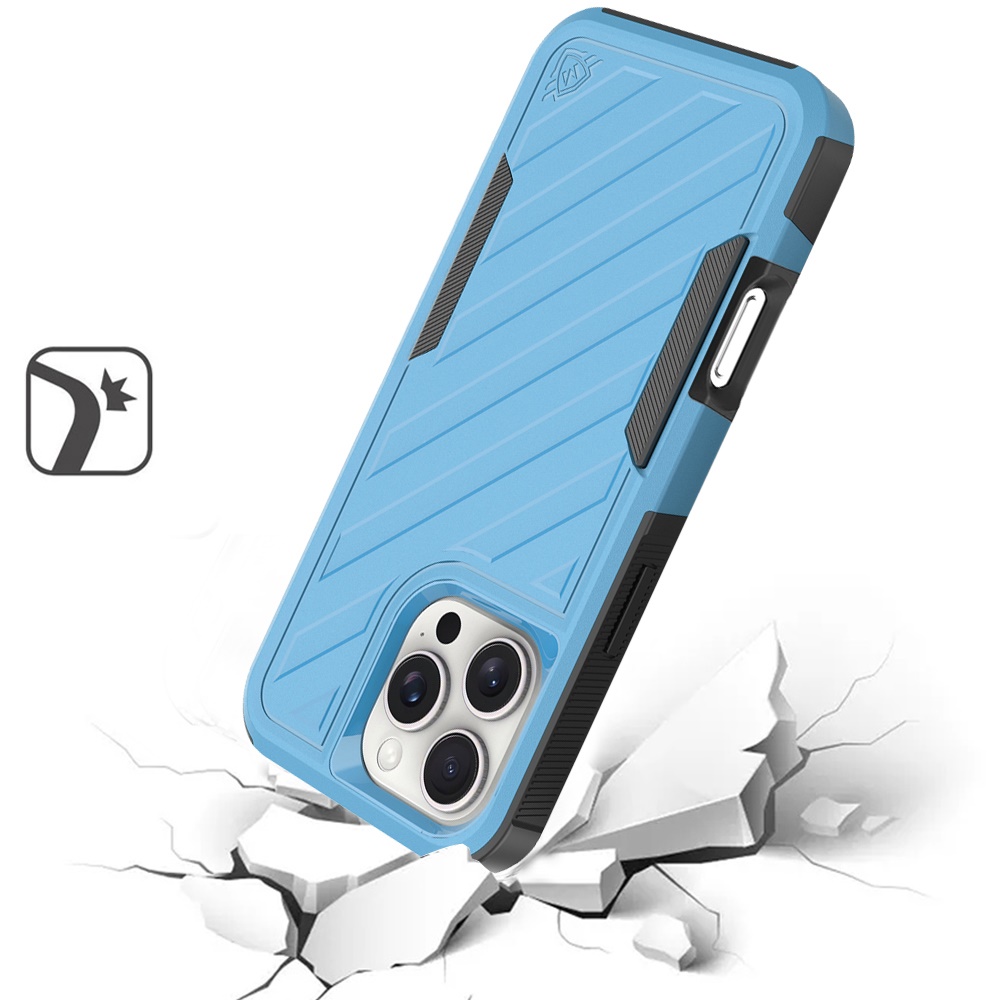 Für iPhone 16 Pro Max 6,9" Metkase Stoßfeste Dual Layer Hülle - Schwarz/Grau - Bild 12 von 36