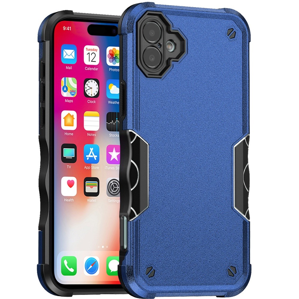 For iPhone 16 6.1 inch Exquisite Tough Shockproof Hybrid Case Cover - - Picture 7 of 12