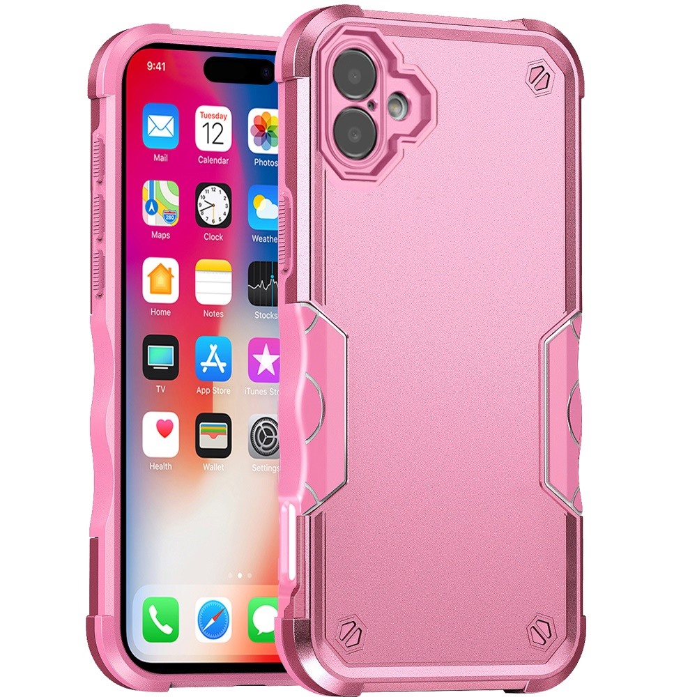 For iPhone 16 6.1 inch Exquisite Tough Shockproof Hybrid Case Cover - - Picture 4 of 12
