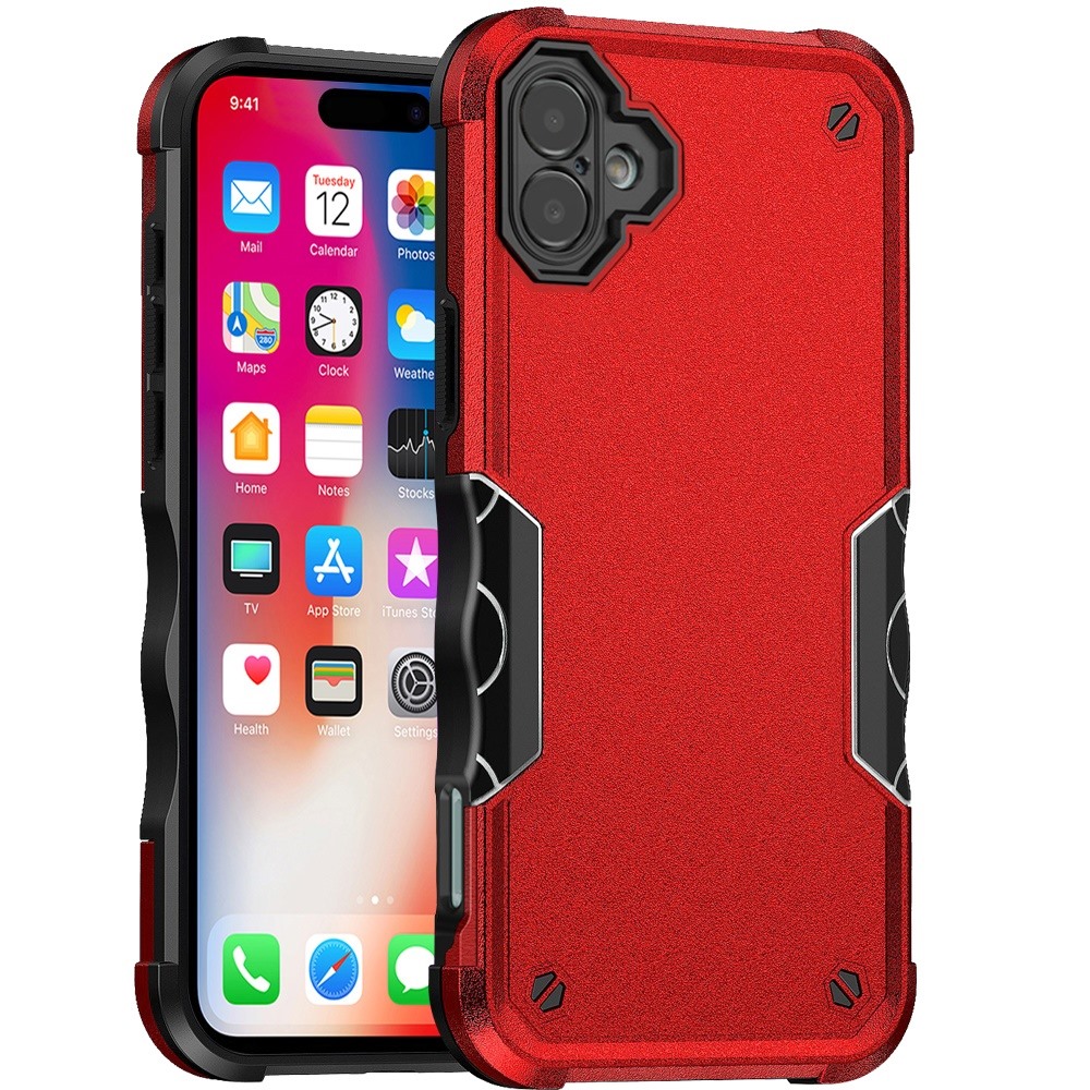 For iPhone 16 6.1 inch Exquisite Tough Shockproof Hybrid Case Cover - - Picture 1 of 12