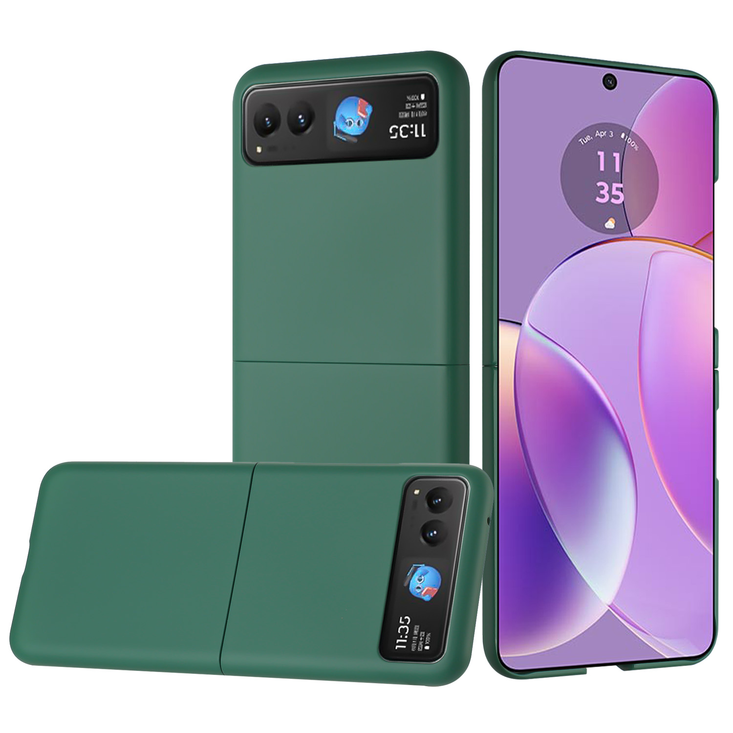 Funda protectora con acabado mate premium abatible a presión para Motorola Razr 2024 - - Imagen 10 de 15