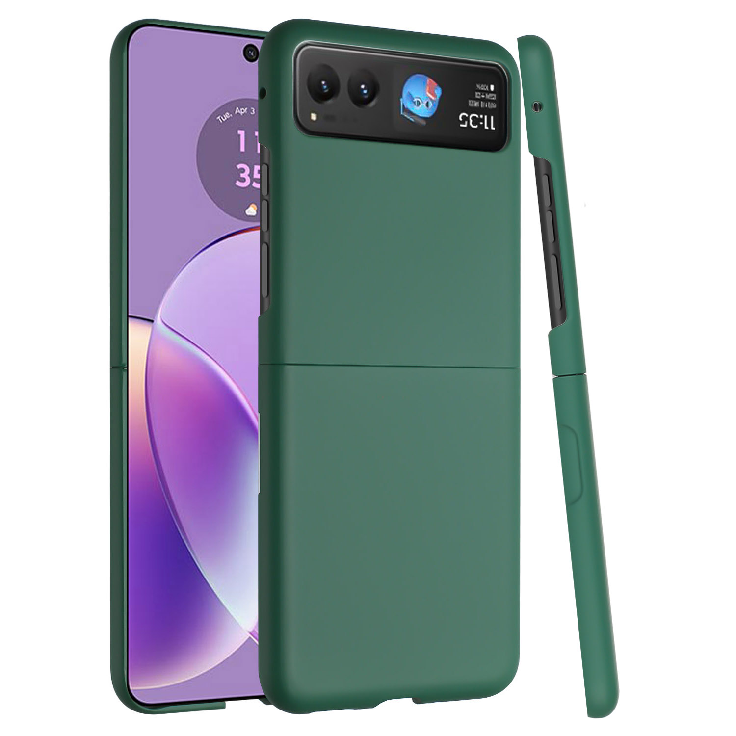 Funda protectora con acabado mate premium abatible a presión para Motorola Razr 2024 - - Imagen 11 de 15