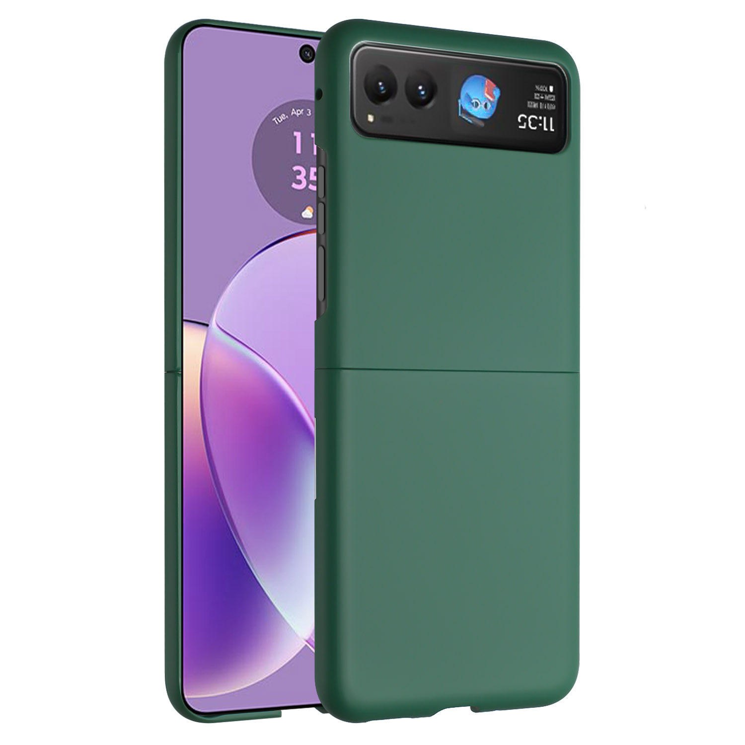 Funda protectora con acabado mate premium abatible a presión para Motorola Razr 2024 - - Imagen 12 de 15