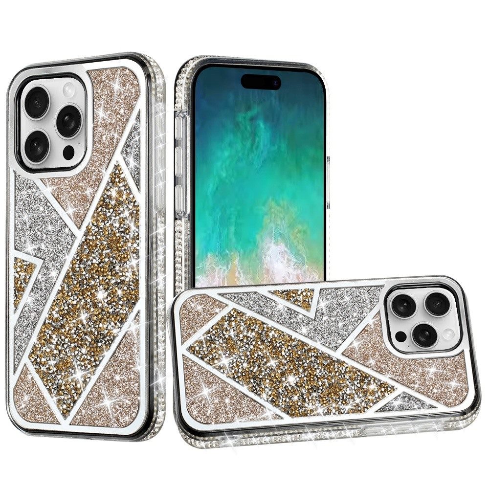 For iPhone 16 Pro Max 6.9" Rhombus Bling Glitter Diamond Case Cover - Picture 6 of 6