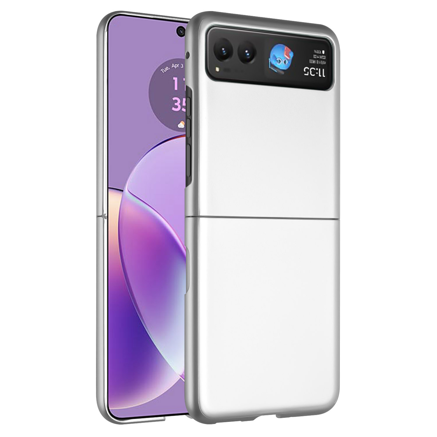 Funda protectora con acabado mate premium abatible a presión para Motorola Razr 2024 - - Imagen 6 de 15