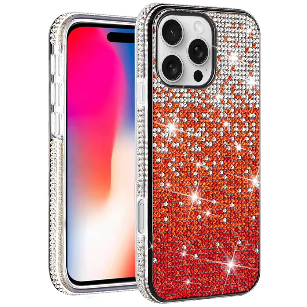 Für iPhone 16 Pro 6,3 Zoll Party Diamond Bumper Bling Hybrid Hülle Cover - - Bild 7 von 9