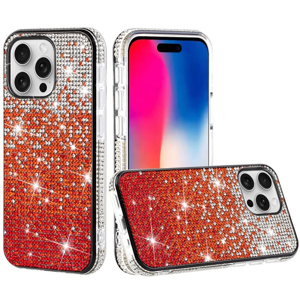 Für iPhone 16 Pro 6,3 Zoll Party Diamond Bumper Bling Hybrid Hülle Cover - - Bild 9 von 9