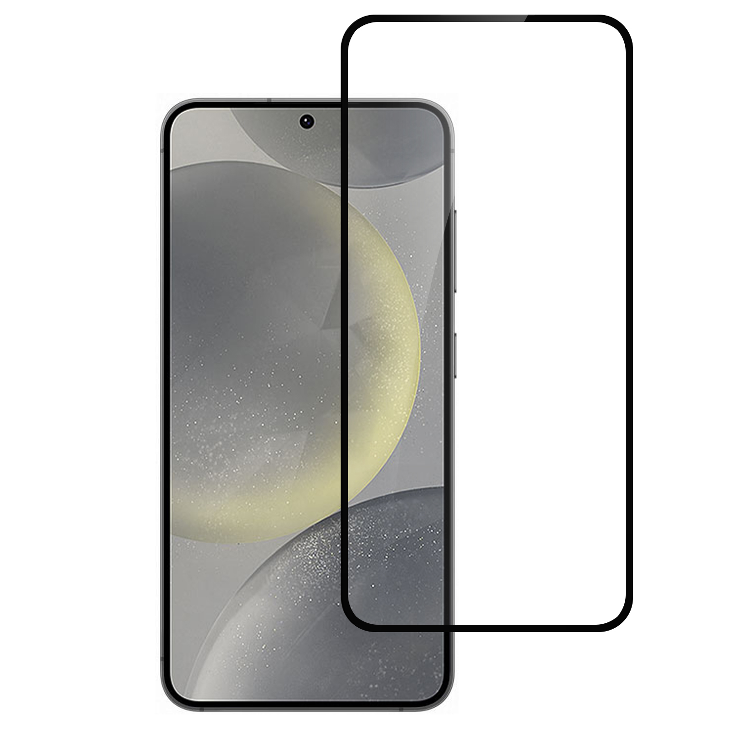 For Samsung S24 FE: Black Edged , Bulk White Paper Card Package - Picture 2 of 2