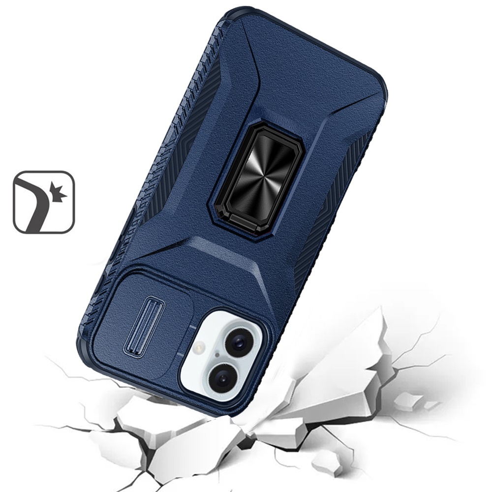 For iPhone 16 Plus 6.7" Magnetic Metal Stand & Camera Protection Case - - Bild 12 von 15