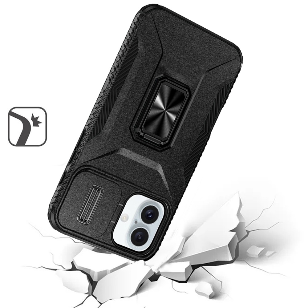 For iPhone 16 Plus 6.7" Magnetic Metal Stand & Camera Protection Case - - Bild 13 von 15