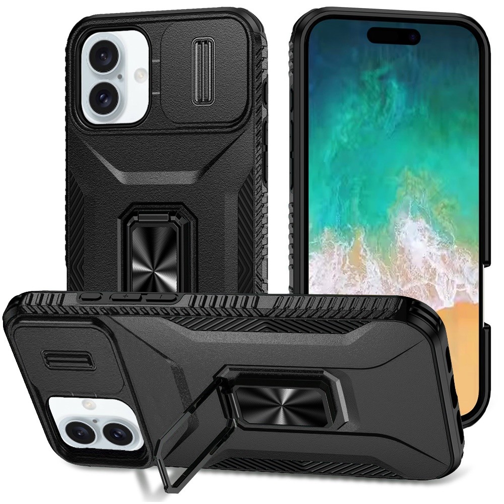 For iPhone 16 Plus 6.7" Magnetic Metal Stand & Camera Protection Case - - Bild 14 von 15