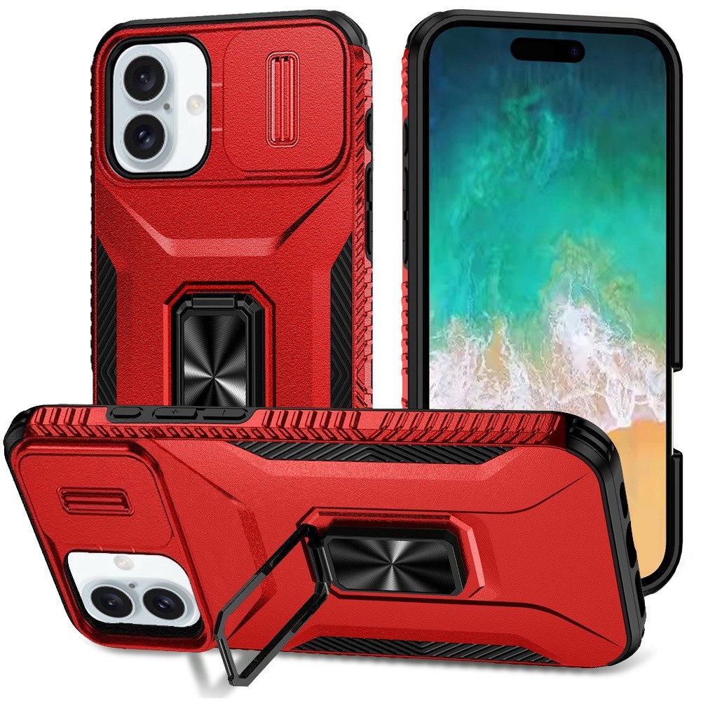For iPhone 16 Plus 6.7" Magnetic Metal Stand & Camera Protection Case - - Bild 8 von 15